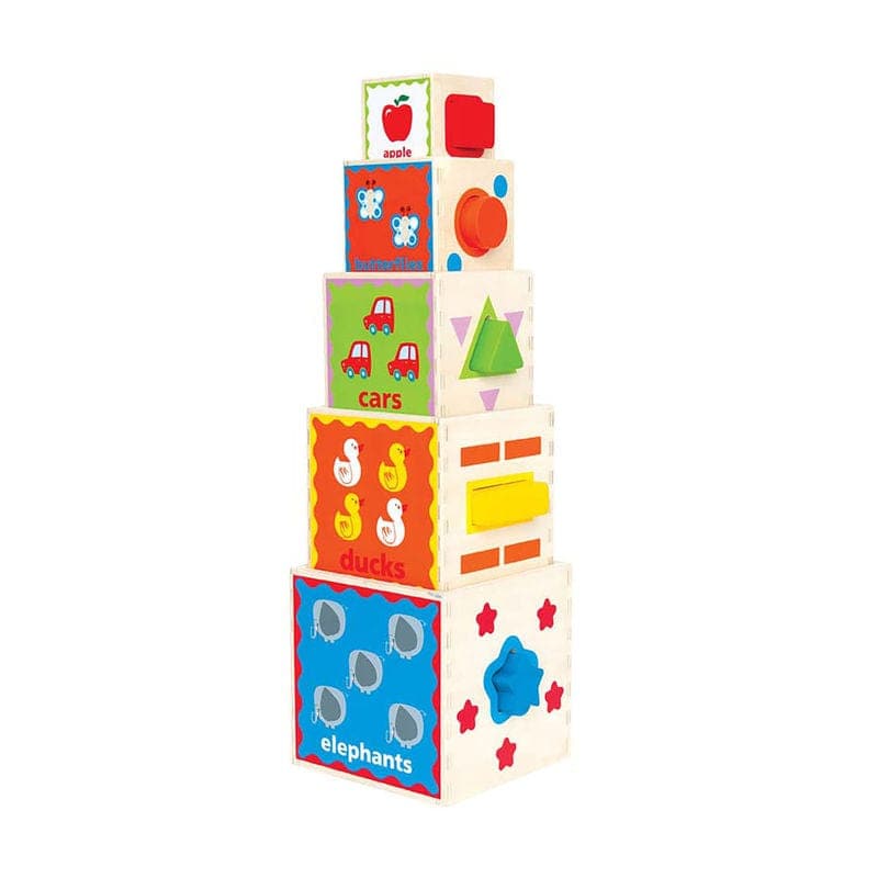 Interactive Pyramid of Play Nesting Blocks Set