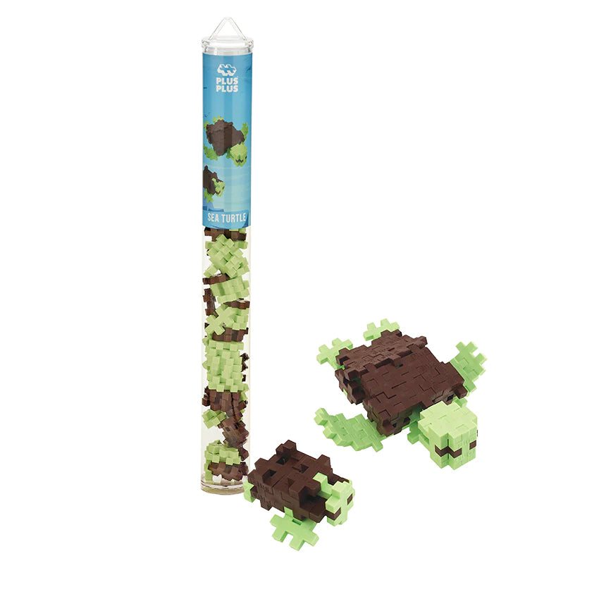 Plus-Plus Building Toy Tube with Sea Turtle Design - A Fantastic Set for Creative Kids