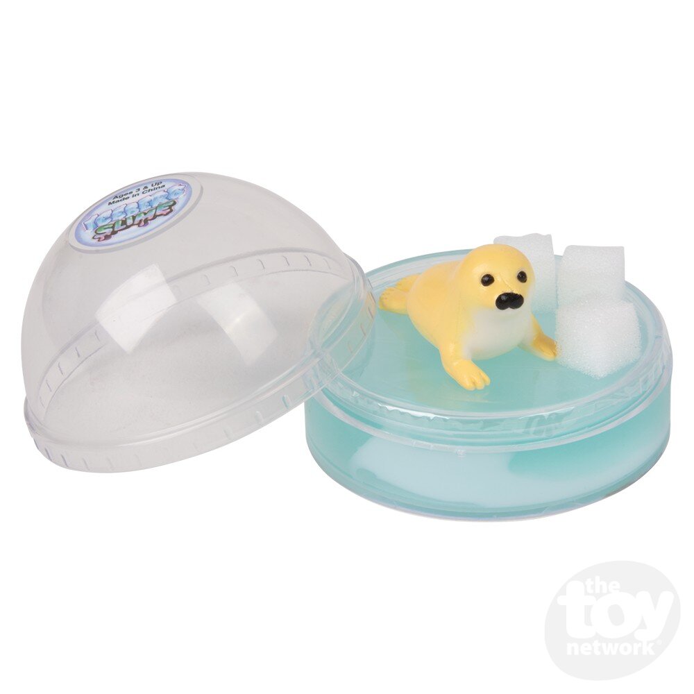 3-Piece Arctic Iceberg-Inspired Harp Seal Fidget Slime Set