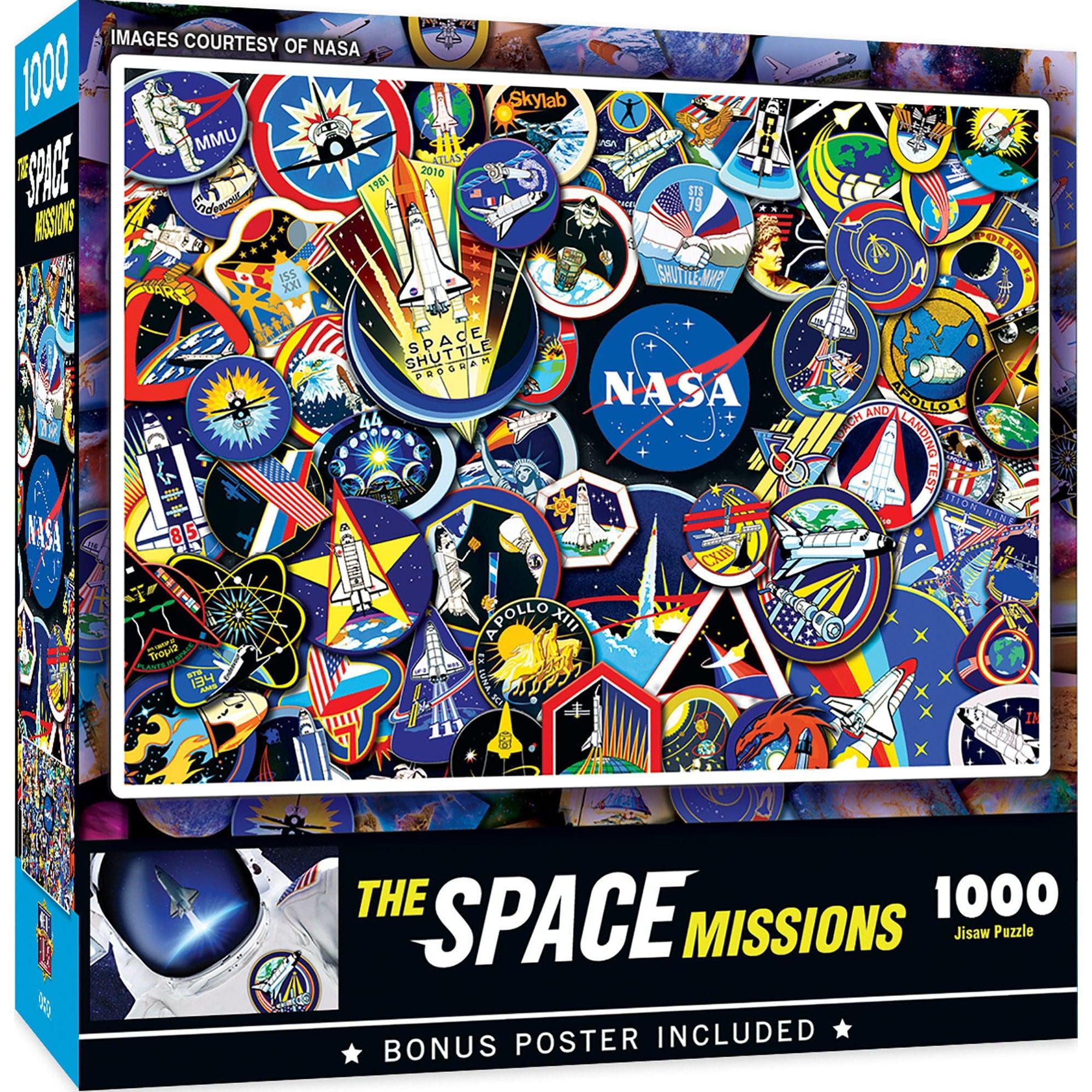 1000 - Piece NASA Space Missions Jigsaw Puzzle to Commemorate the Historic Journeys of NASA