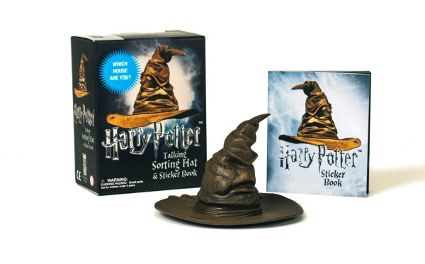 Authentic Harry Potter Themed Talking Sorting Hat Replica with Exclusive Sticker Book