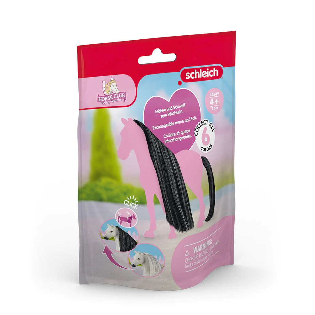 Schleich Hair Styling Black Beauty Horses for Kids