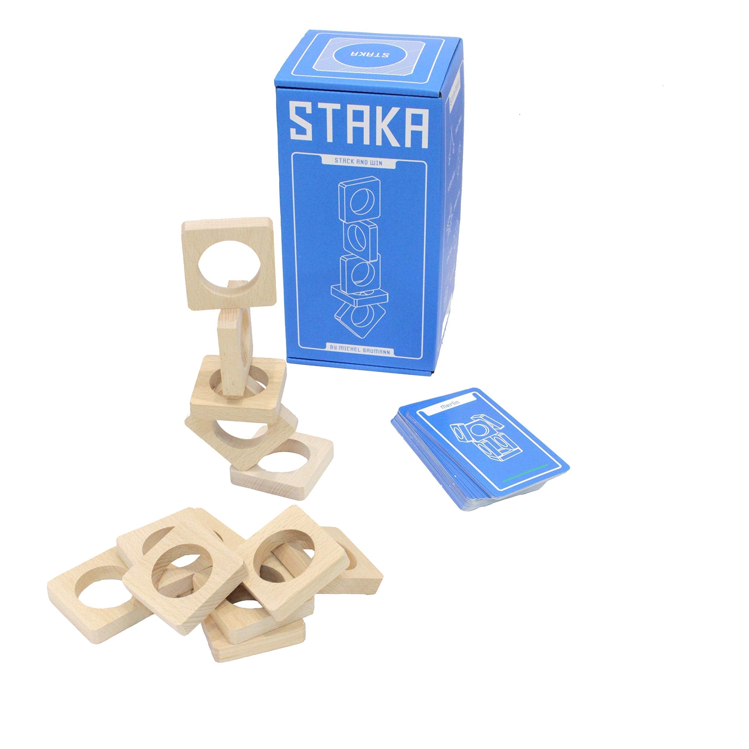 STAKA: A Fun and Versatile Wooden Stacking Game with 5 Play Modes