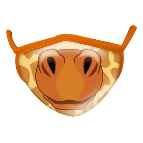 Wild Giraffe Smiles Washable Child-Size Face Mask
