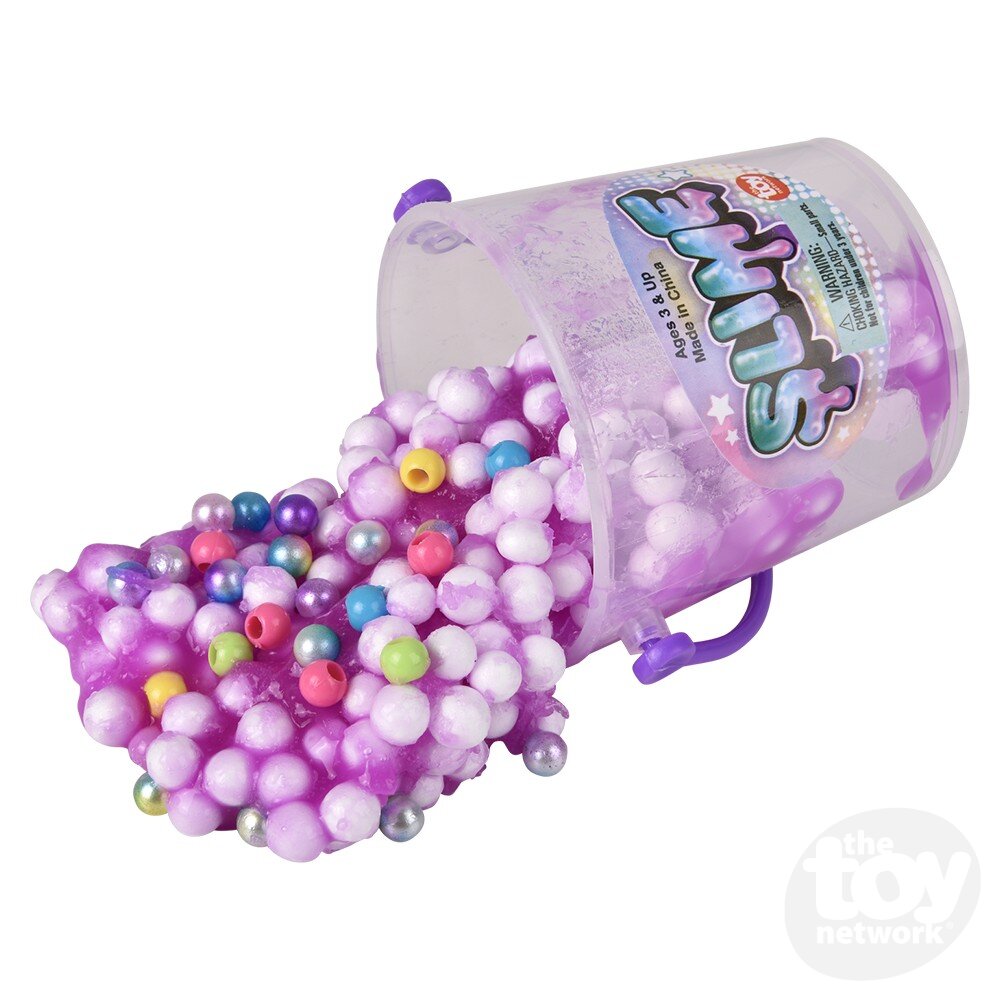 2.5 - Liter Bucket of Assorted - Colored Foam Slime for Engaging Play
