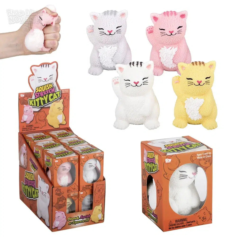 3-Inch Squishy and Stretchable Cat Fidget Toy