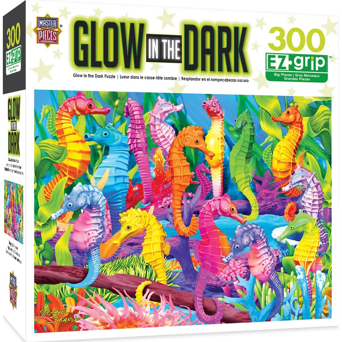 300-Piece Glow-in-the-Dark Puzzle with Singing Seahorses