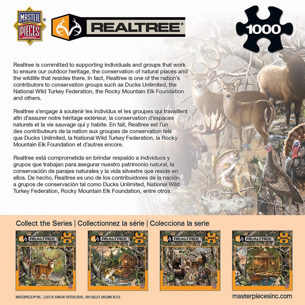 Realtree Open Season 1000-Piece Puzzle with Hand-Painted Art