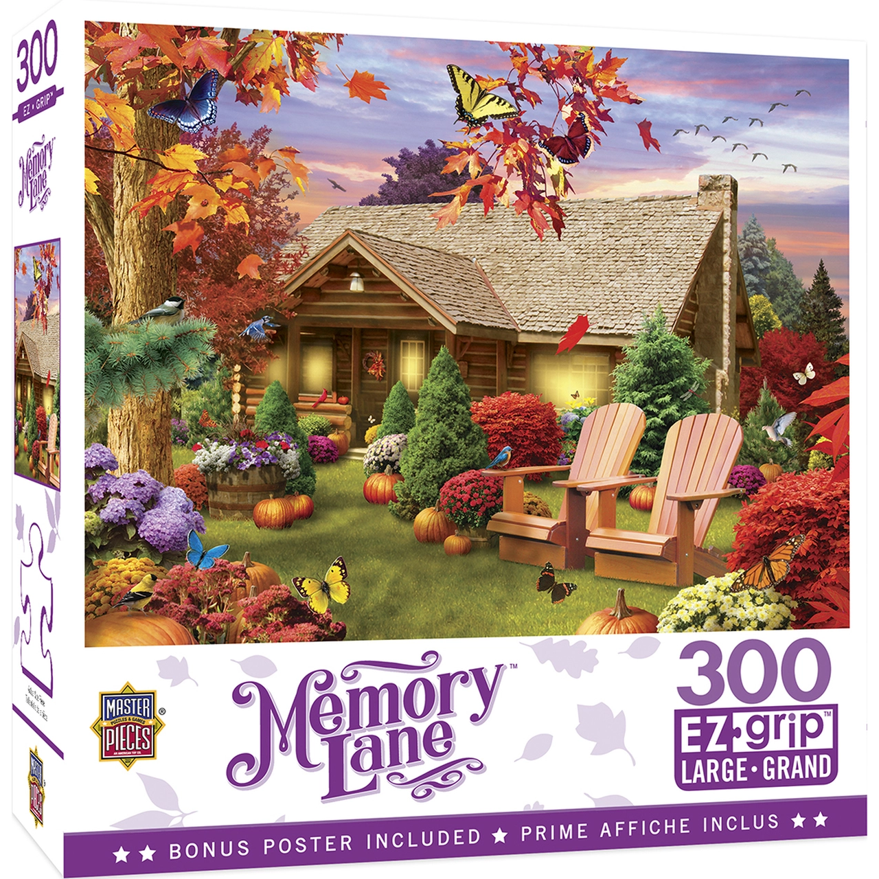 Autumn Warmth Memory - 300 Piece EZ - Grip Puzzle for a Cozy Time