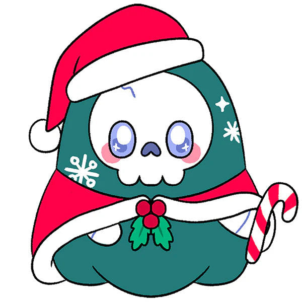 Mini Plush Squishables - 7-Inch Festive Grim Reaper Toy