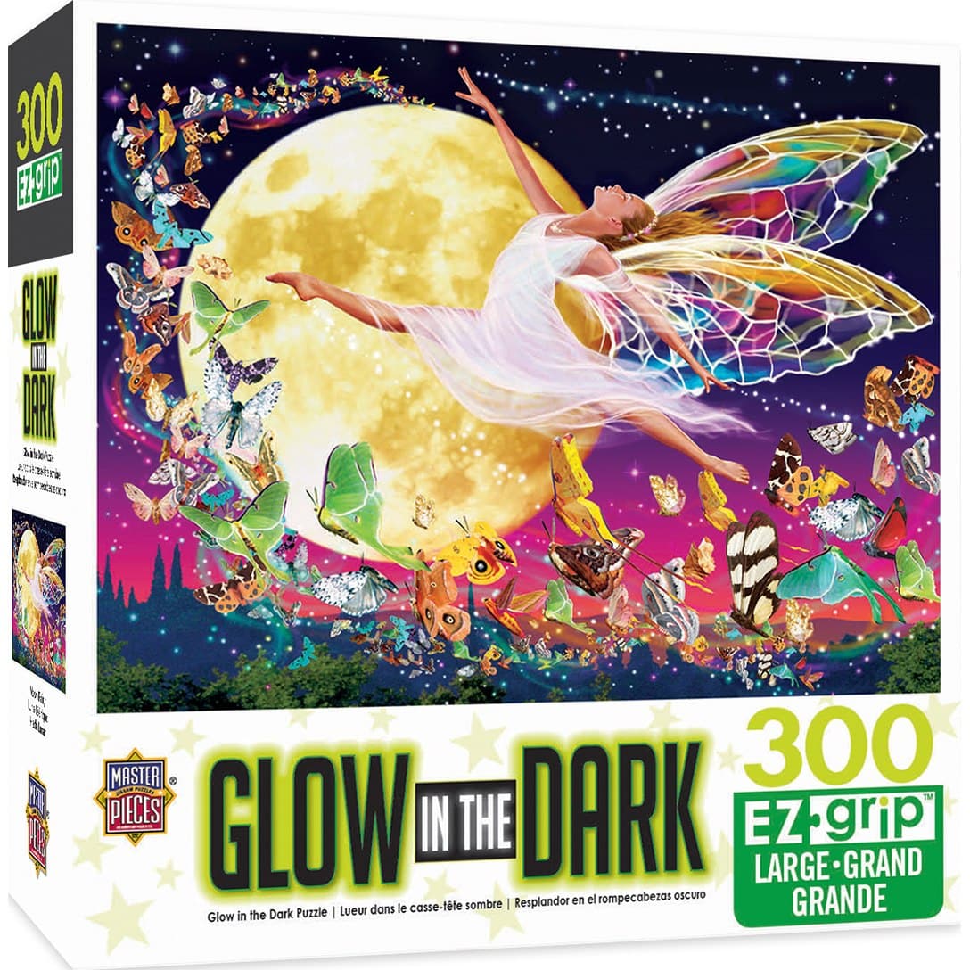 300-Piece EZ Grip Glow-in-the-Dark Moon Fairy Puzzle