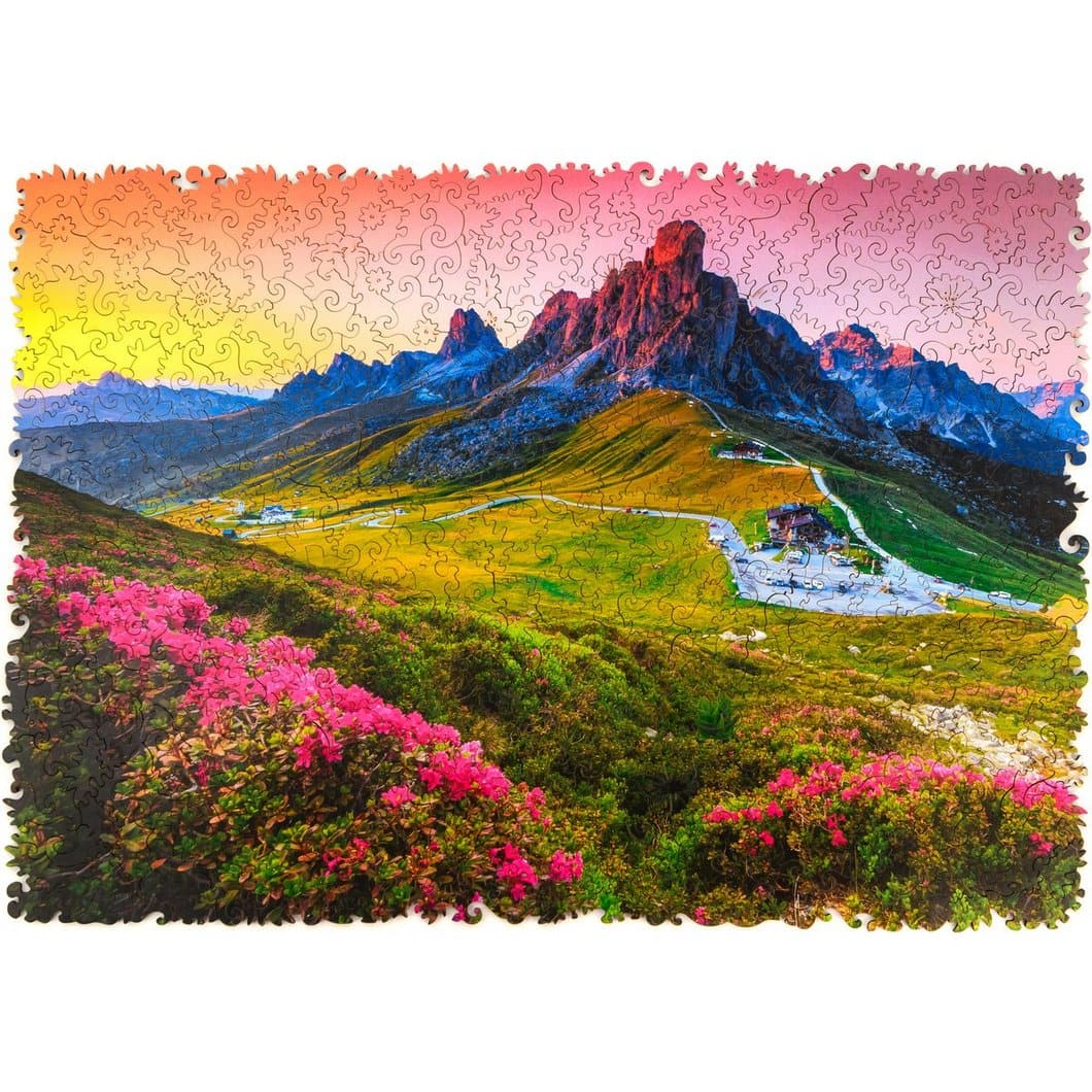 Exquisite Mountain Wooden Jigsaw Puzzle with Nature Scenes