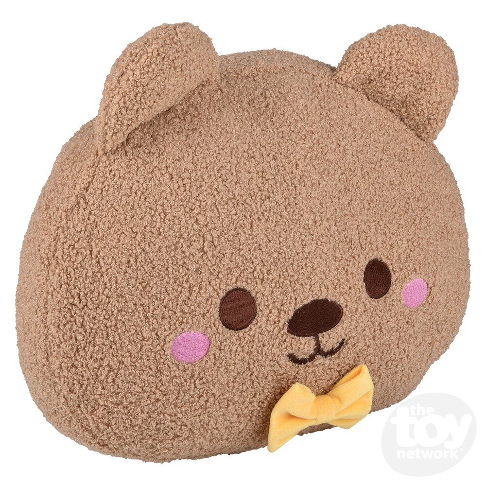 Adorable Kawaii Bear-Themed Plush Decorative Pillow for Ages 3 and Above