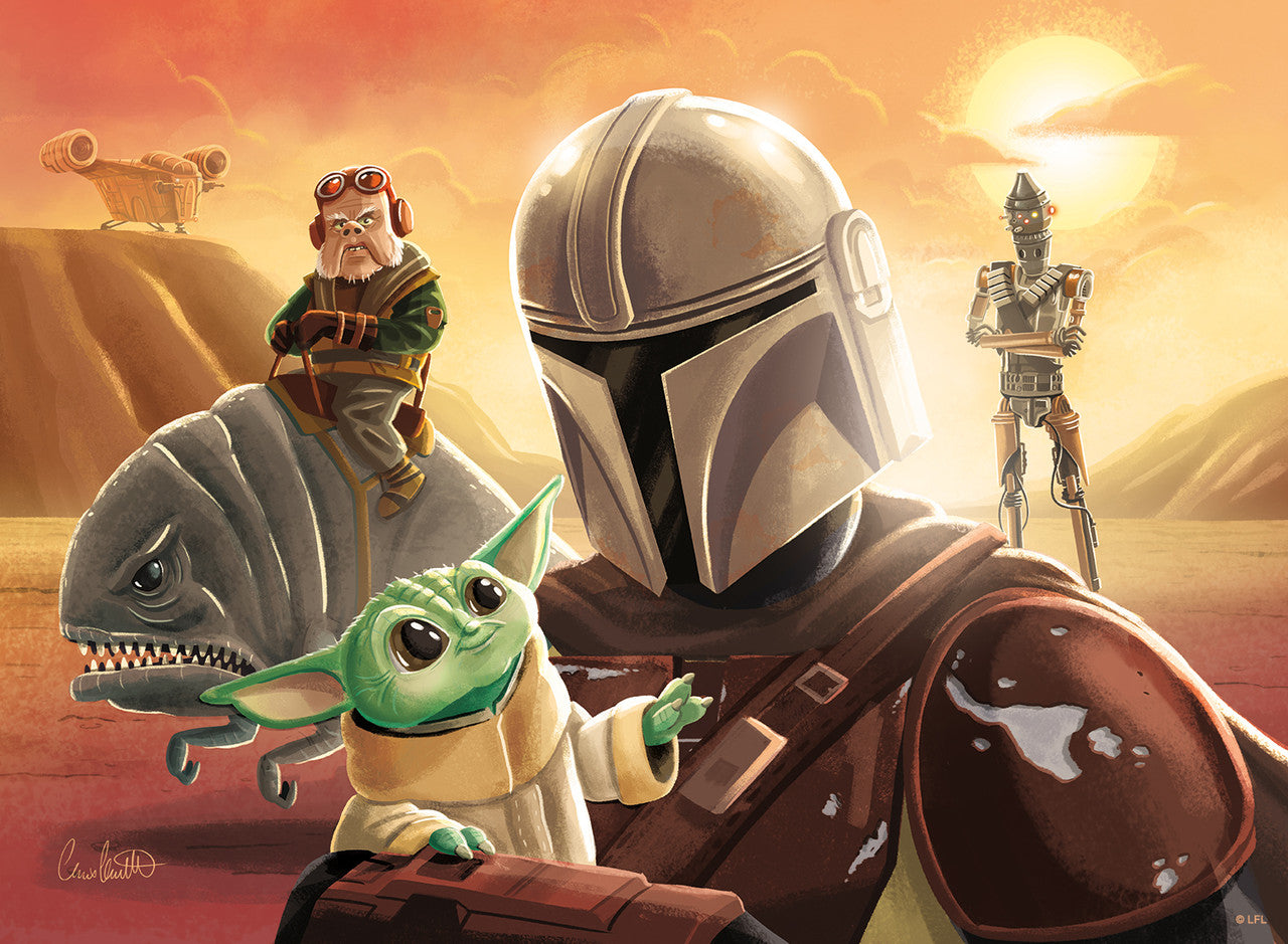 Star Wars: The Mandalorian Themed 48-Piece Jigsaw Puzzle - Precious Cargo Edition