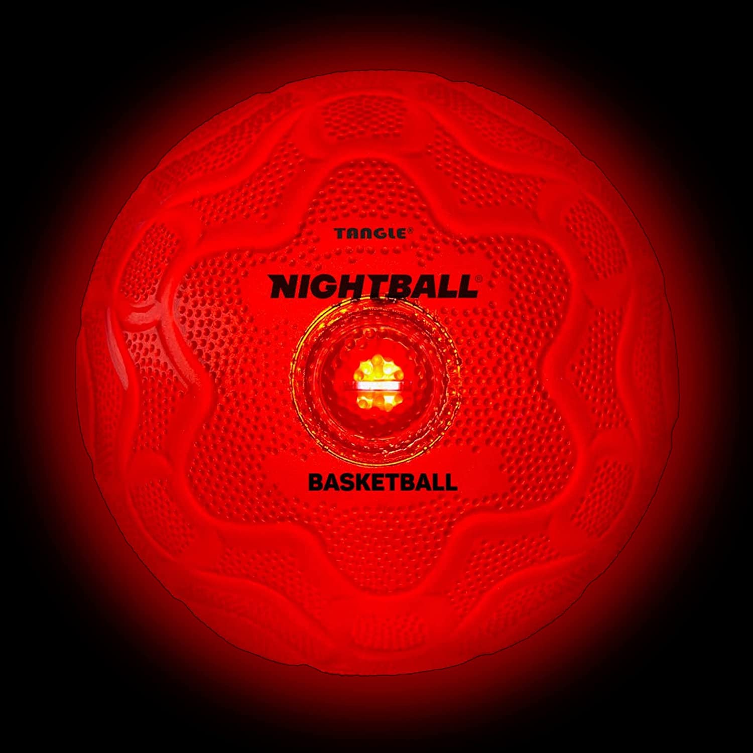 Red Glow-in-the-Dark Light-Up Basketball - NightBall for Enhanced Nighttime Play