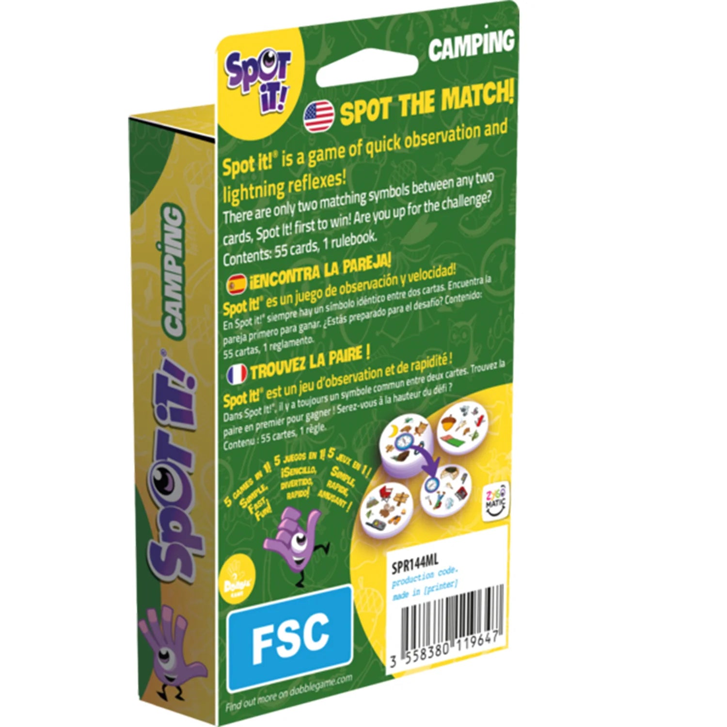 Exciting Spot It! Camping Themed Card Game for Outdoor Fun