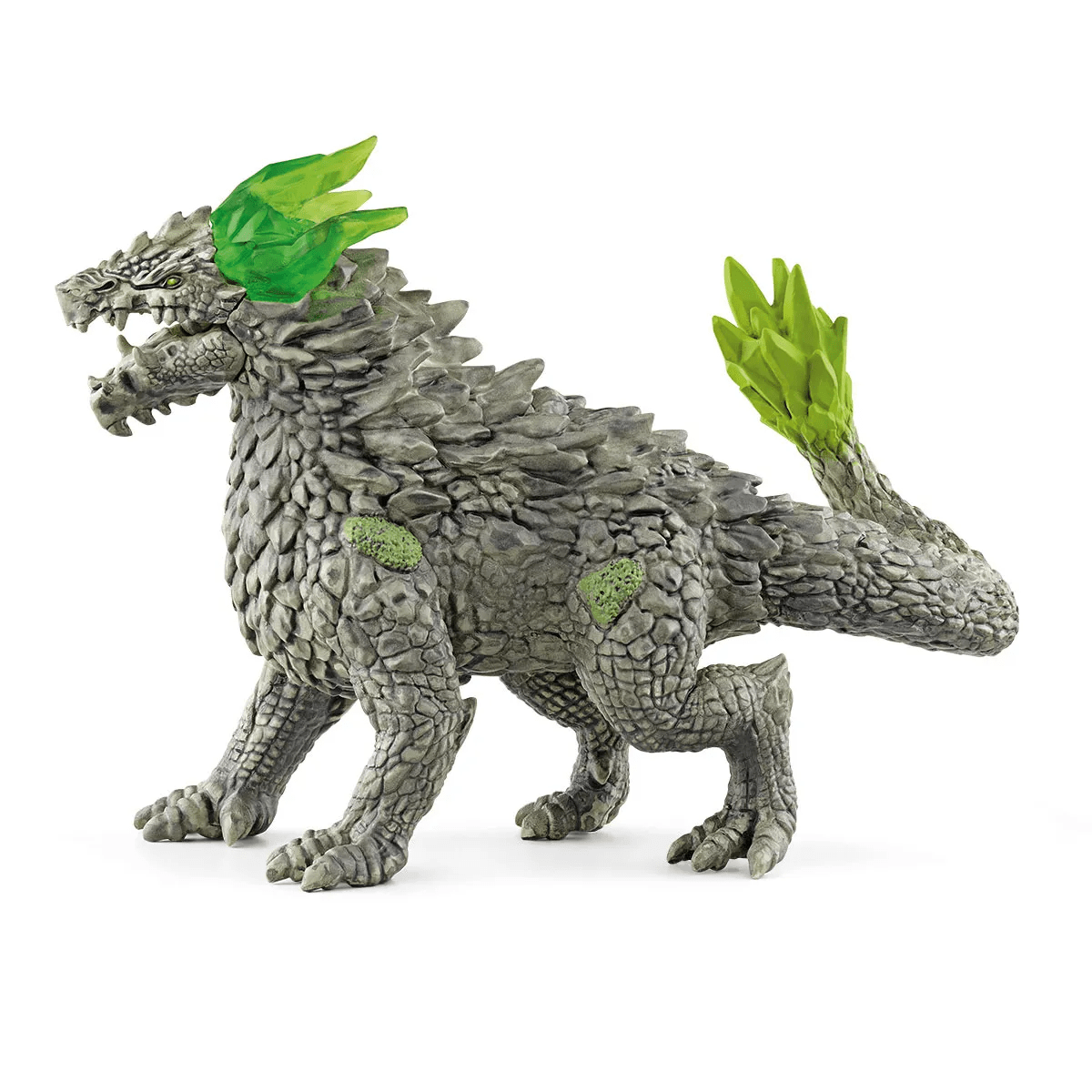 Movable Stone Dragon with Crystal - Tipped Tail for Epic Battles