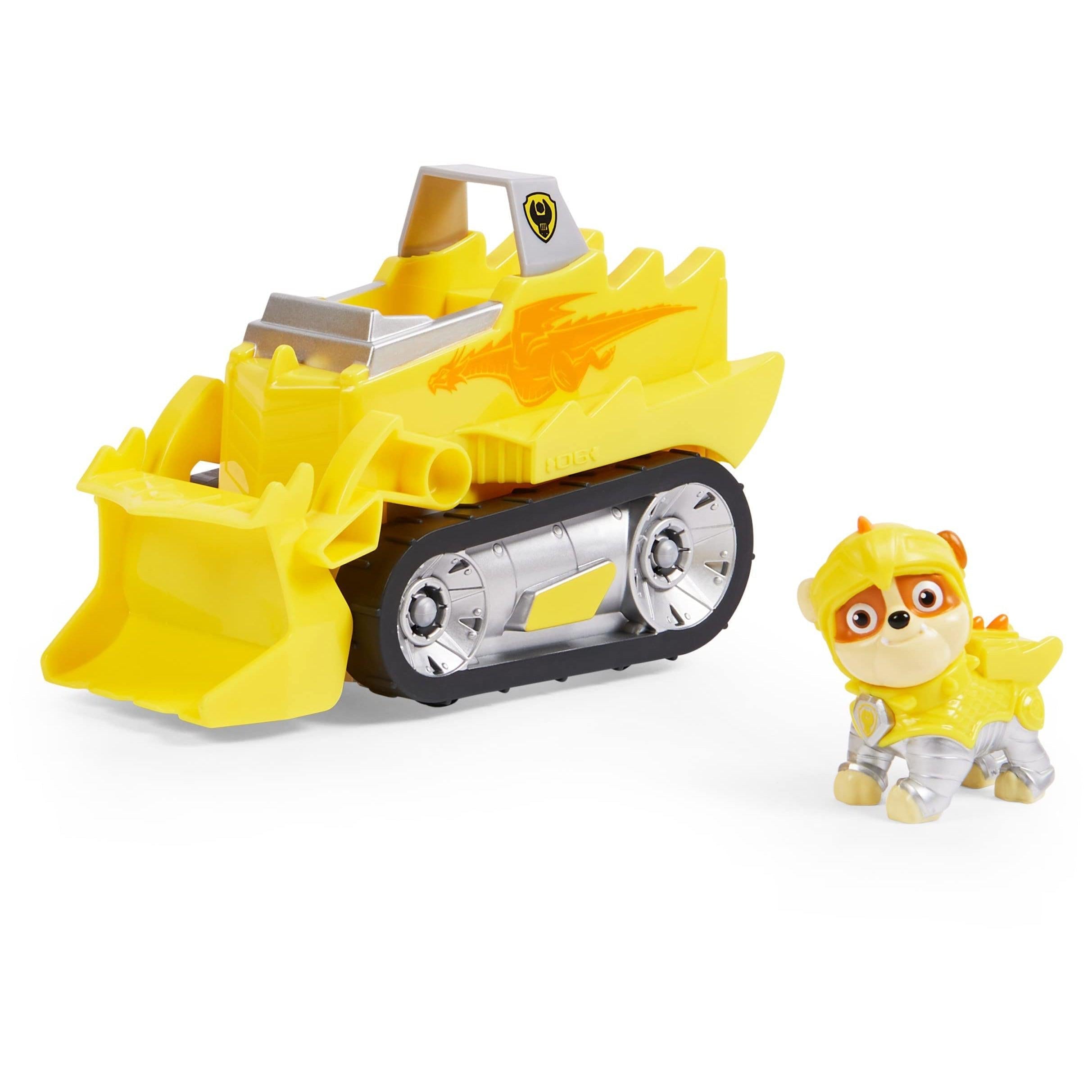PAW Patrol: Rescue Knights Rubble's Super - Deluxe Transforming Rescue Vehicle Toy