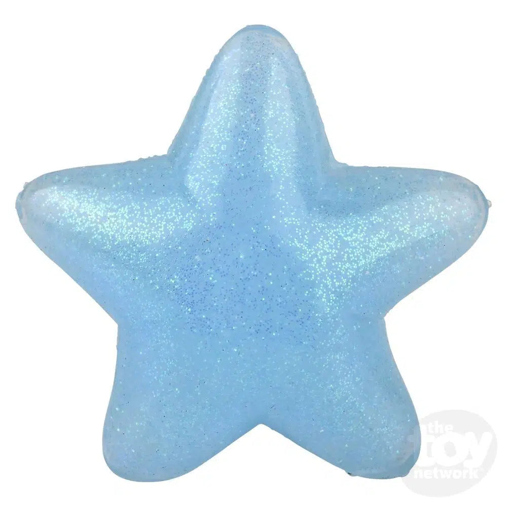 3 Pieces of Squishy Sticky Glittery Star Stress - Relief Toys