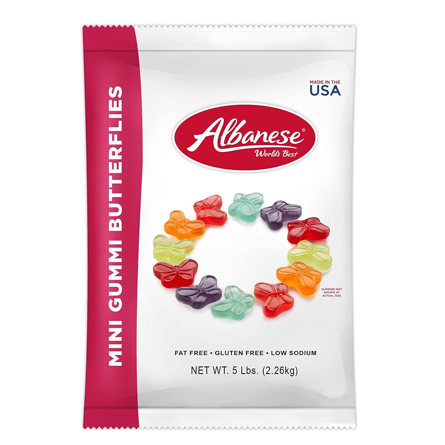 5 lb. Bag of Miniature Gummy Butterflies - A Tasty Treat