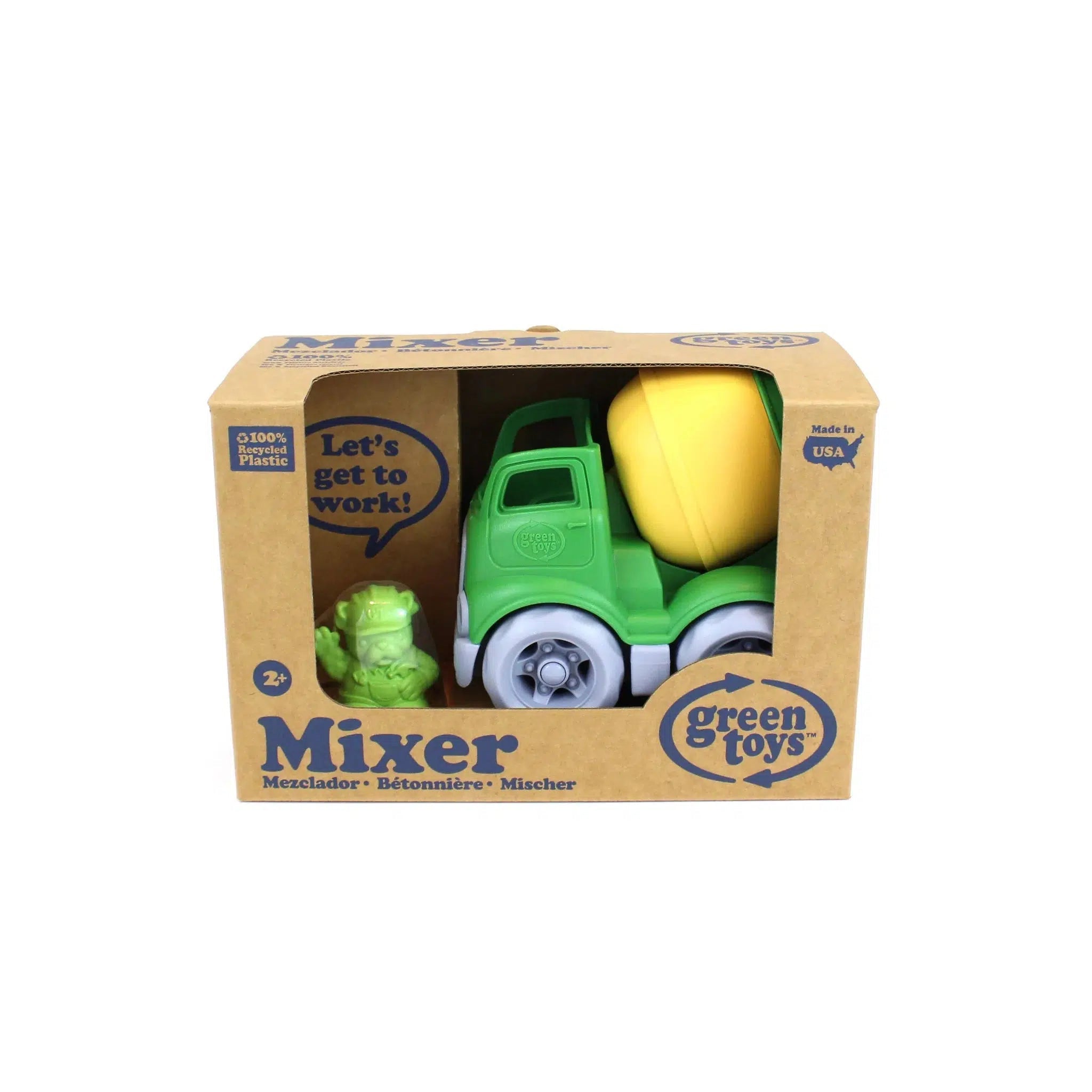 Green Toys Construction Mixer Truck - Ideal Plaything for Little Ones