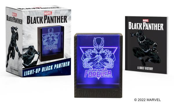 Marvel's Illuminated Black Panther Collectible for Desktop or Bookshelf