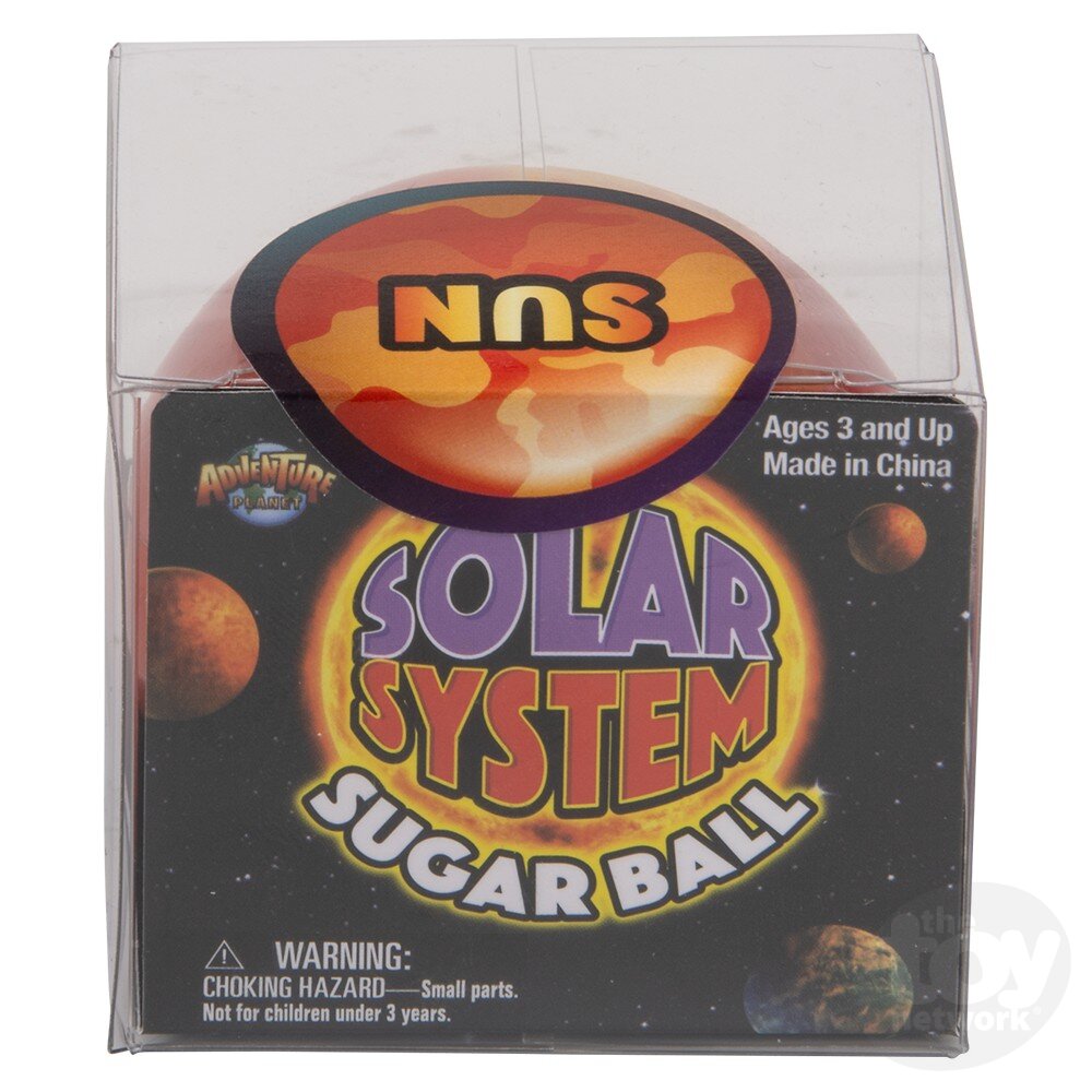 2.5-inch Squeezable Solar System-themed Sugar Ball Stress Toy
