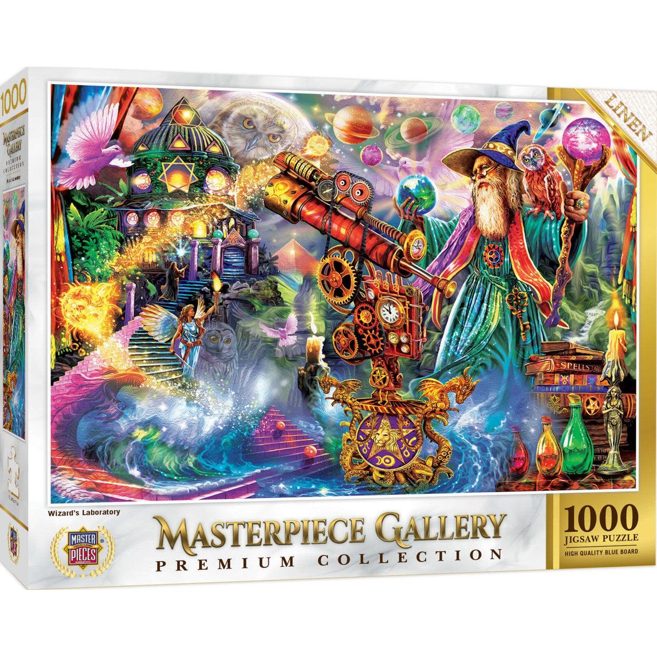 Premium 1000 - Piece Puzzle: Masterpiece Gallery's Enchanting Wizard's Laboratory Puzzle