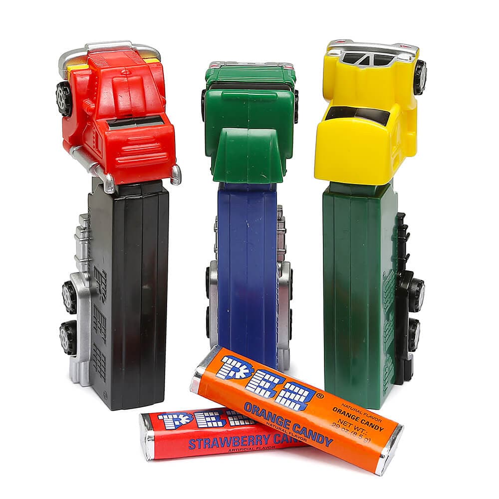 PEZ Blister Card Candy Dispenser - Assorted Styles of Trucks and Rigs for All Ages