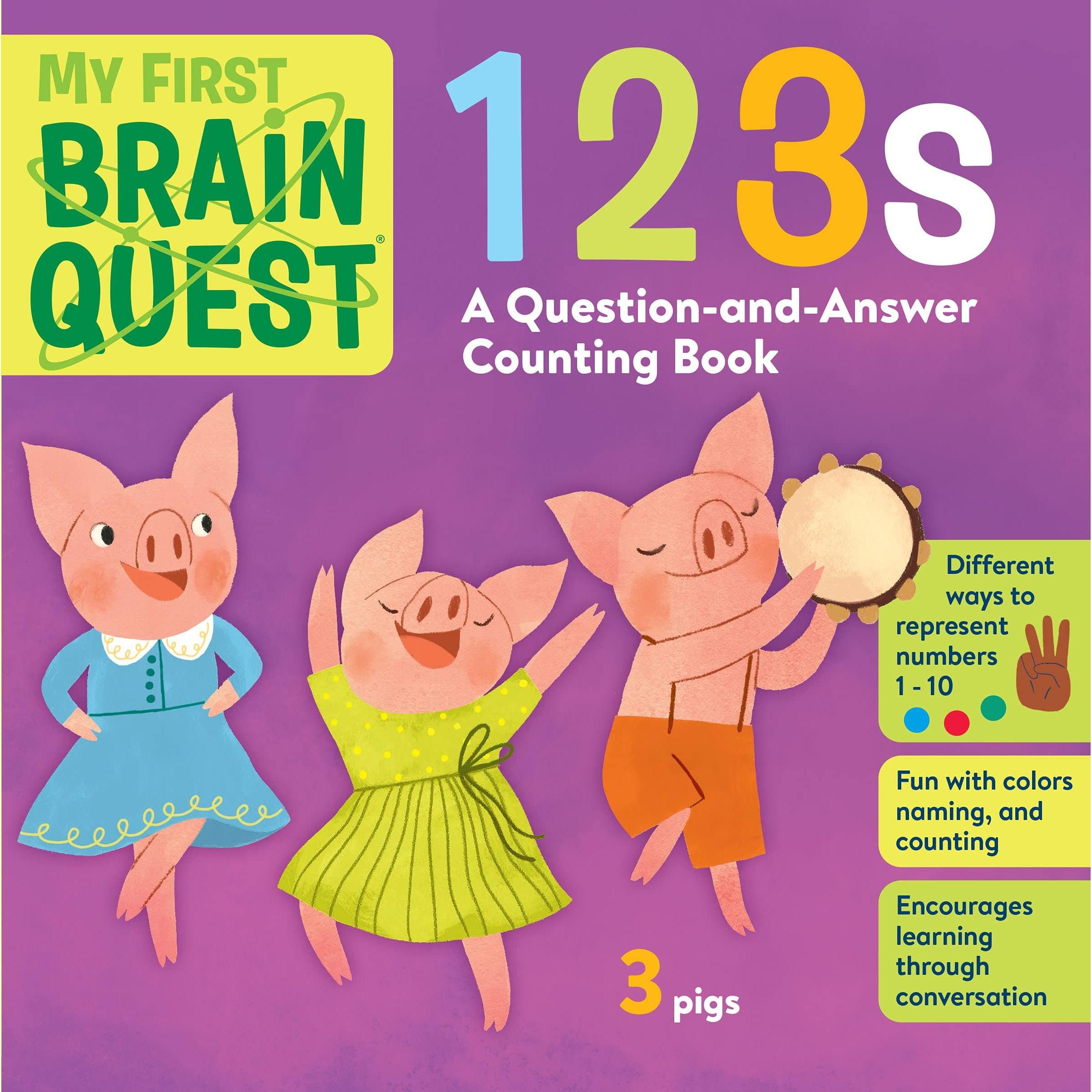 My First Brain Quest Educational Skills Books: Learning the Numbers 123's