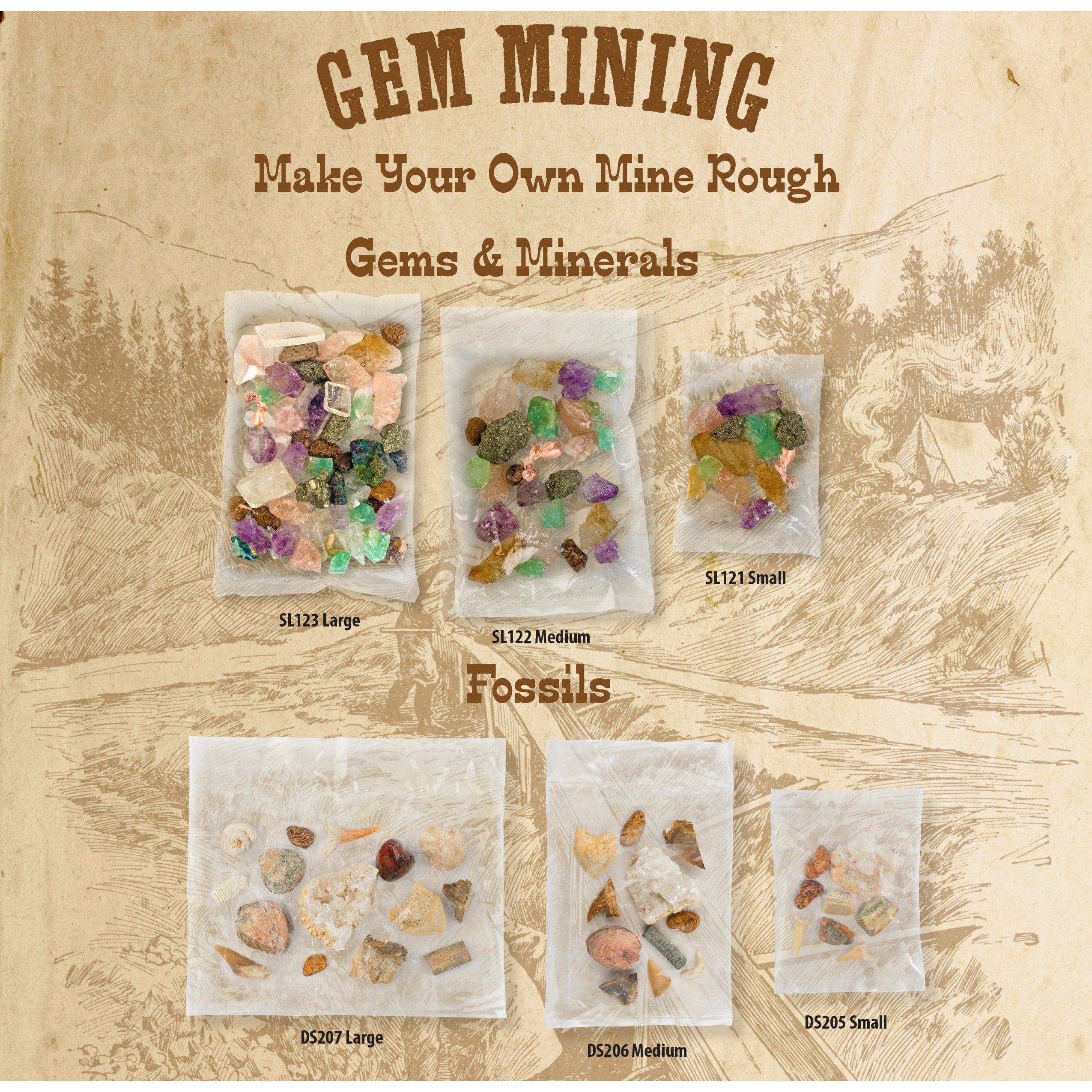 Small Gemstone Mining Kit - Rough Gem Bag