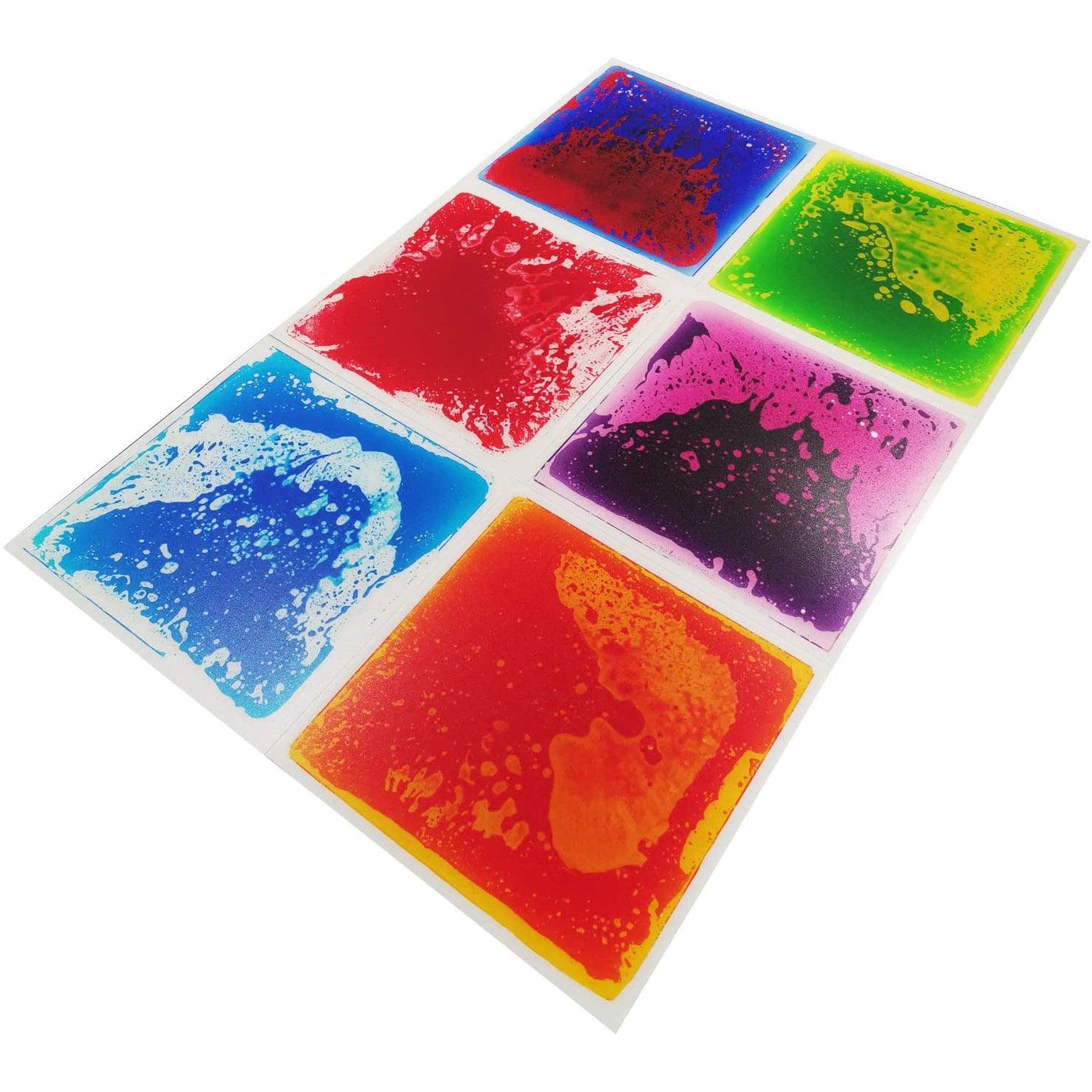 19.7 Square Colorful Liquid-Filled Sensory Floor Tile for Fun and Safety