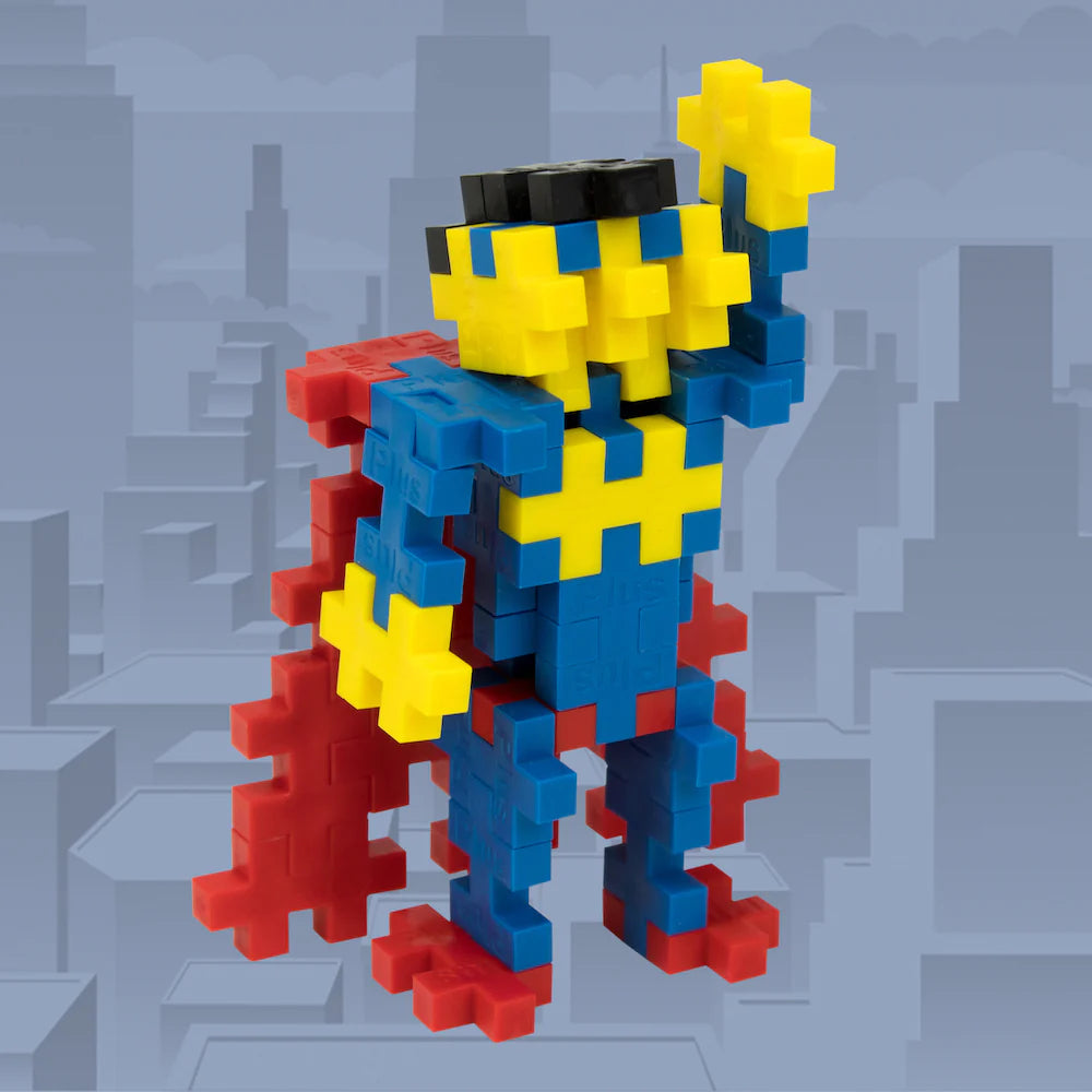Plus-Plus Building Tube Set - Superhero Theme for Creative Play