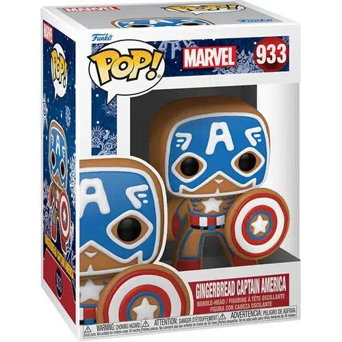 Marvel Gingerbread - Captain America Holiday Pop! Vinyl Collectible Figure