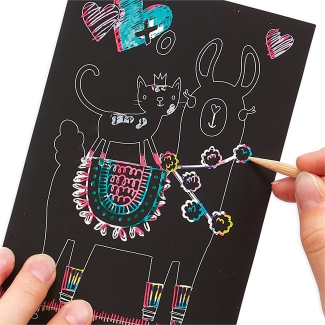 Fun - sized Funtastic Friends Scratch and Scribble Art Mini Kit