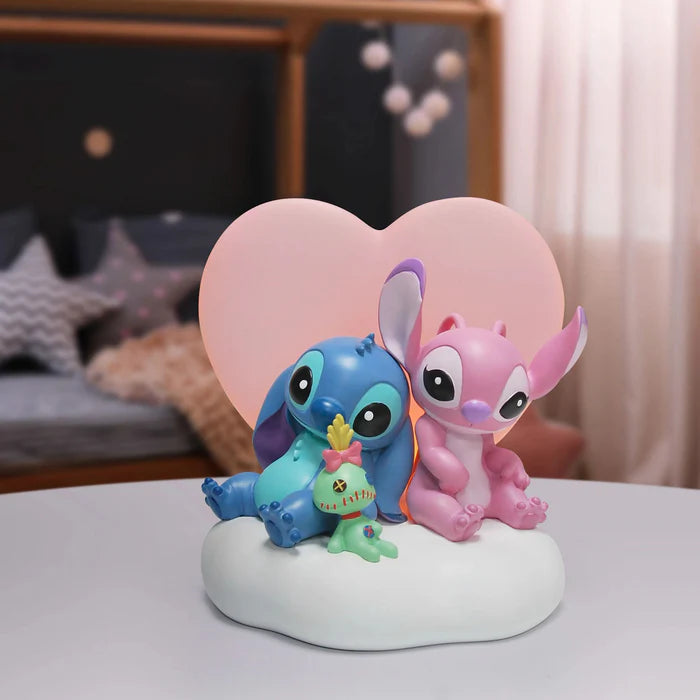 Illuminating Stitch, Angela and Scrump Light - Up Collectible Figurine
