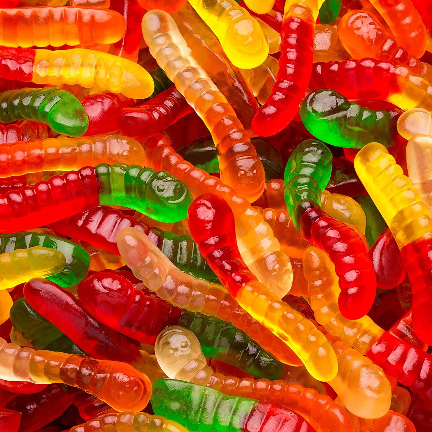 5 lb. Bag of Mini Assorted Flavored Fruit Gummi Worms