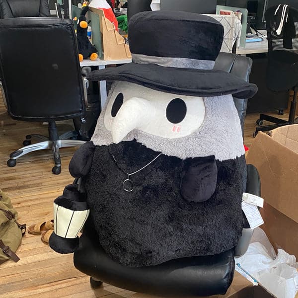 32-Inch Giant Massive Plush Plague Doctor for Spooky Fun