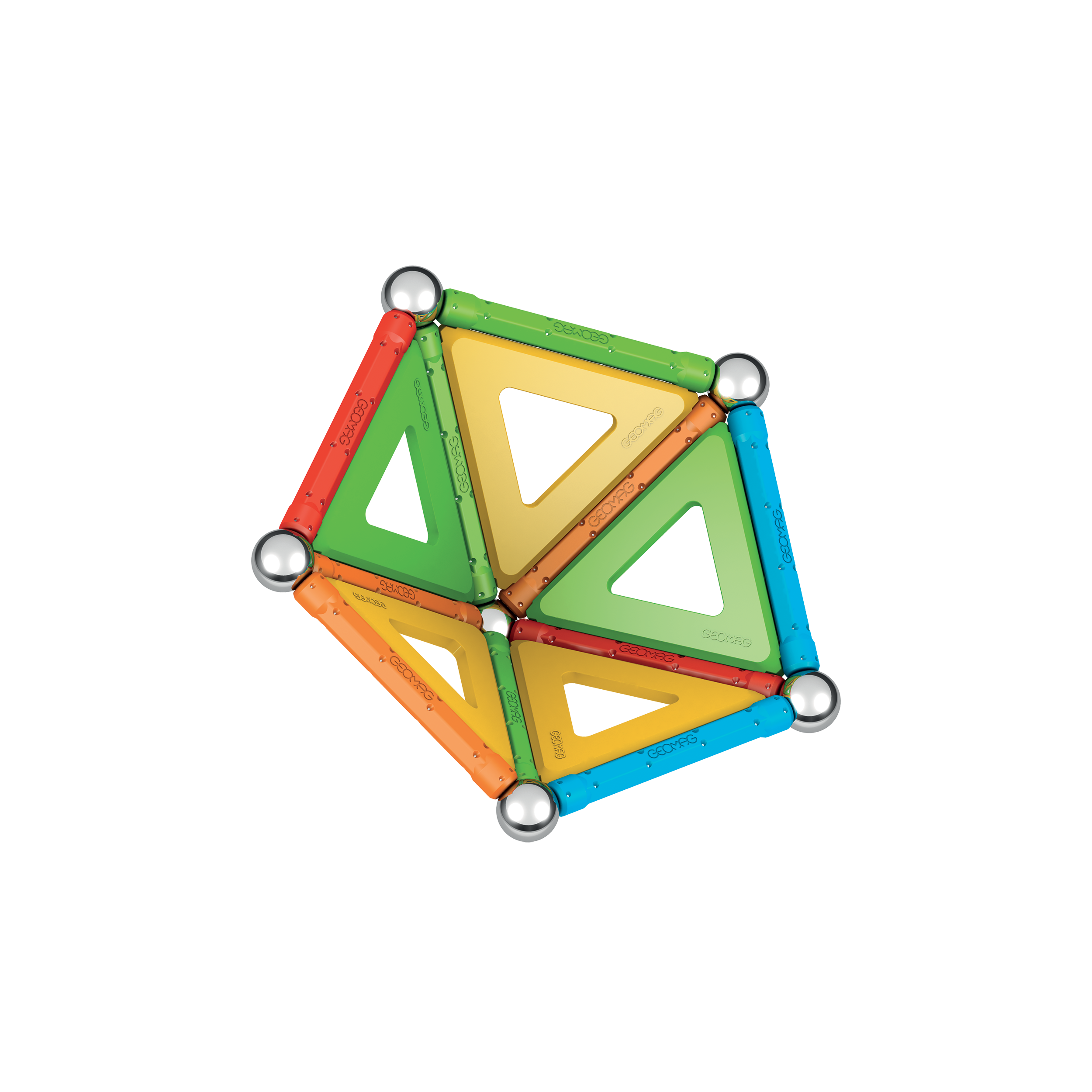 Geomag Supercolor 35-Piece Recycled Building Panels Set