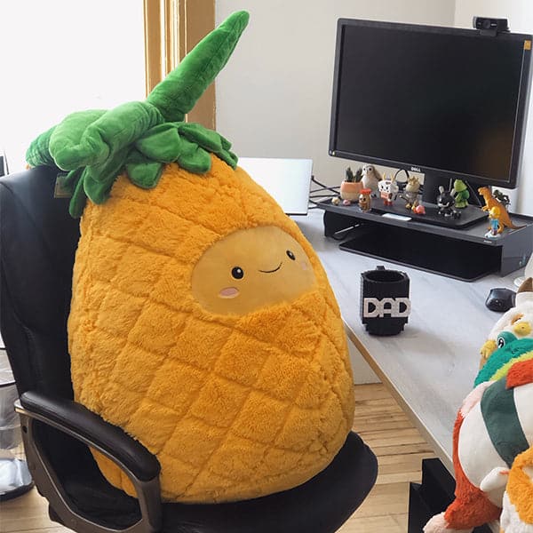 Extra-Large and Huggable Giant Plush Pineapple - 32 Inches