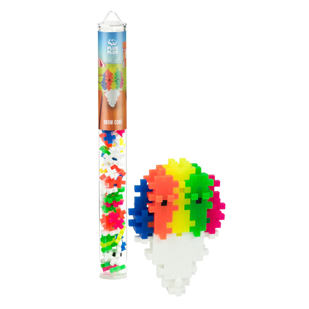 Plus-Plus Building Toy Tube - Snow Cone Set for Creative Kids