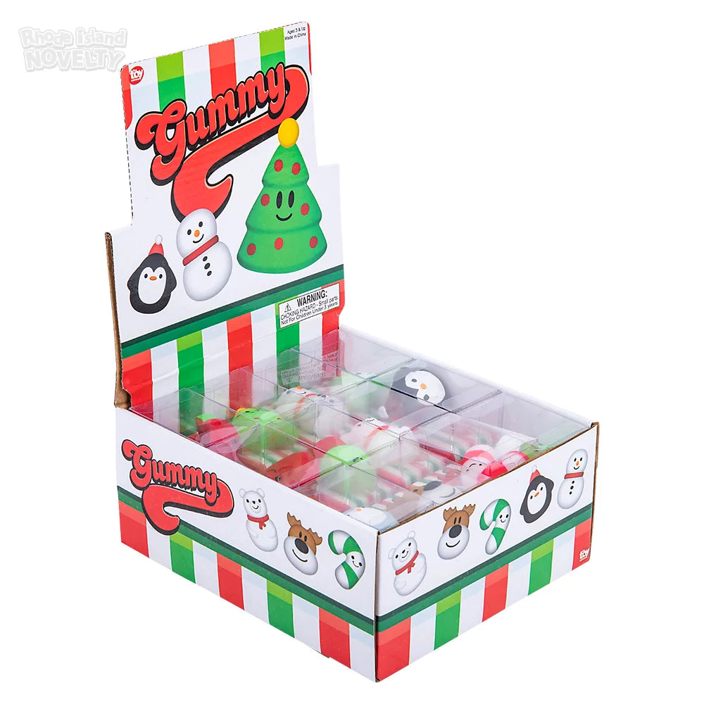 1.5-Inch Assorted Styles of Gummy - Shaped Christmas Collectible Characters