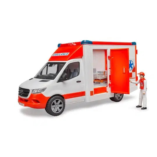 Mercedes-Benz Sprinter Ambulance Toy Model with Driver Figure