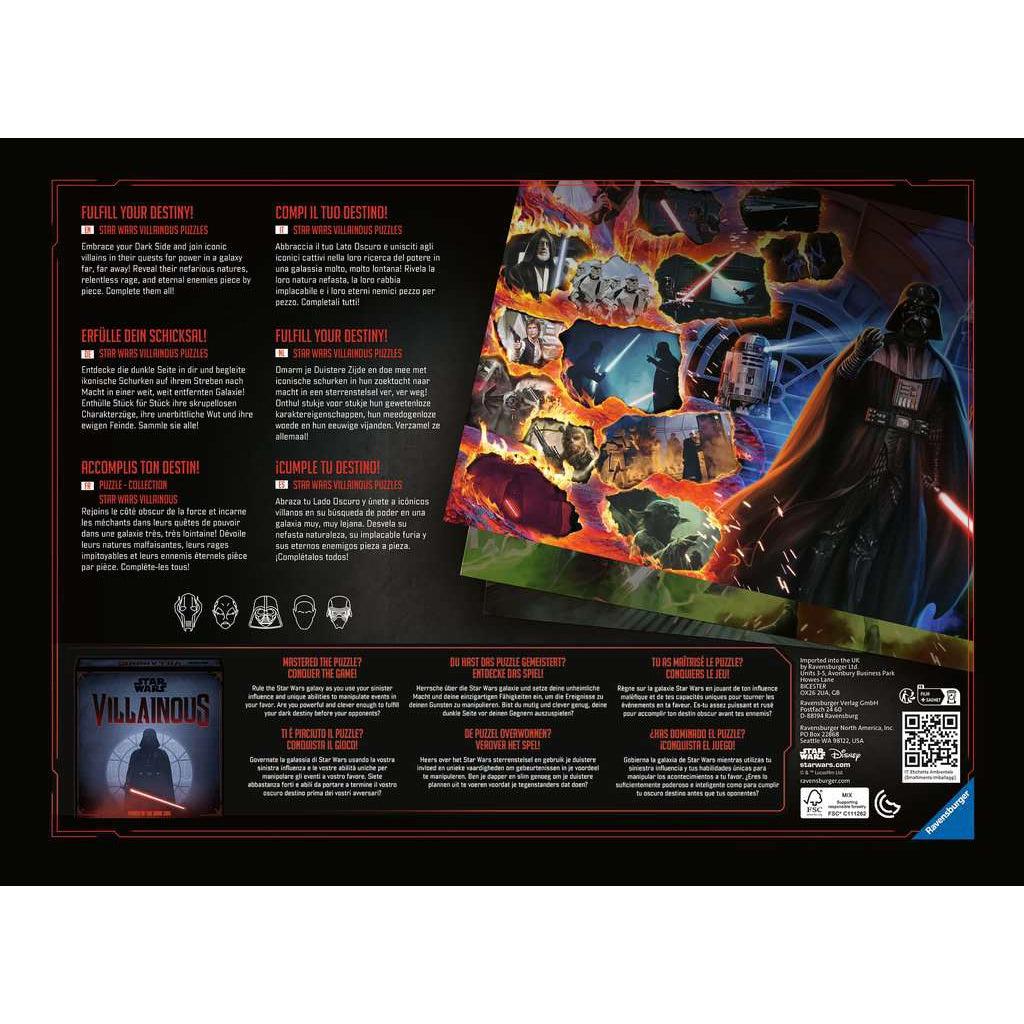 Star Wars Villainous Collection: 1000-Piece Jigsaw Puzzle Featuring Moff Gideon