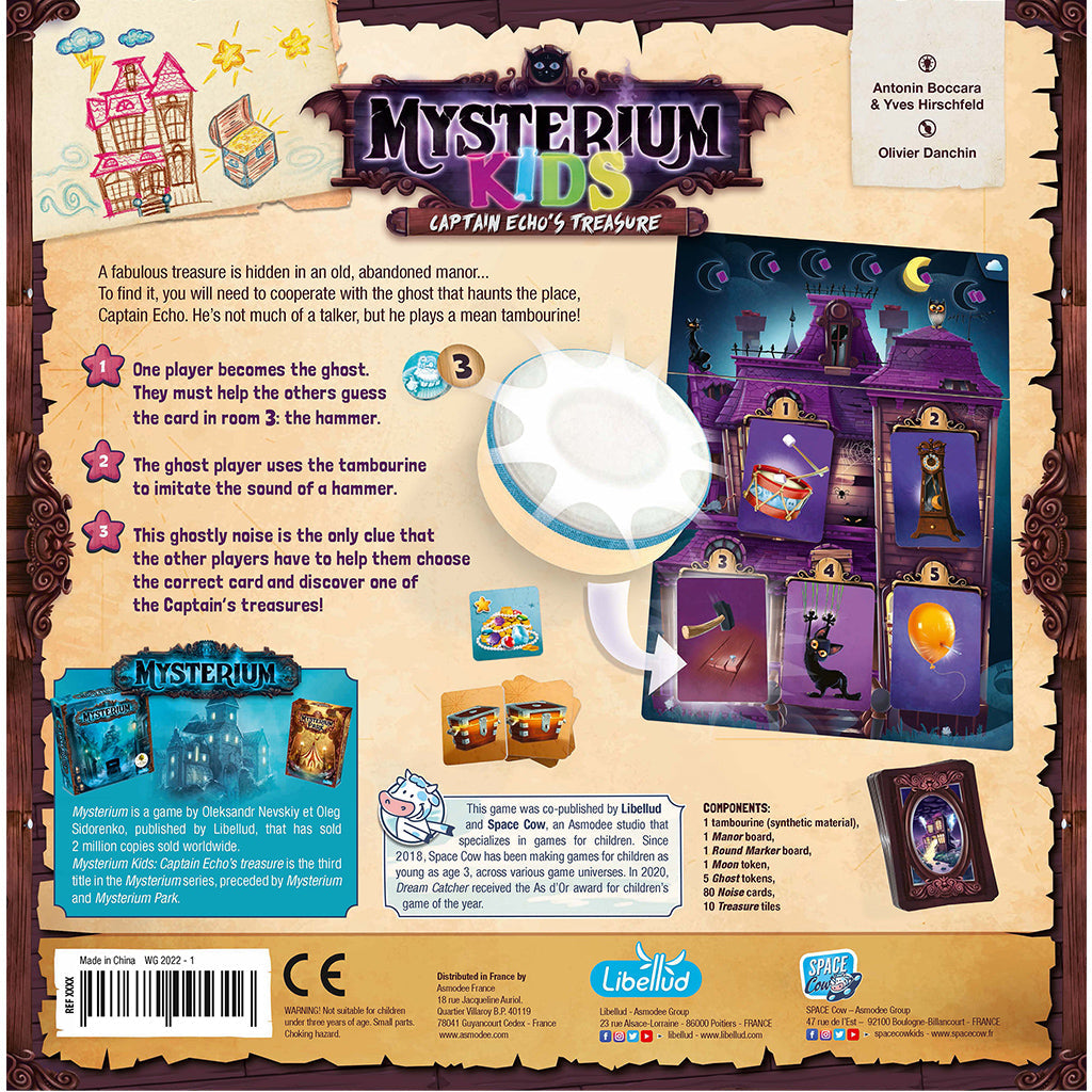 Mysterium Kids Cooperative Board Game: Captain Echo's Hidden Treasure