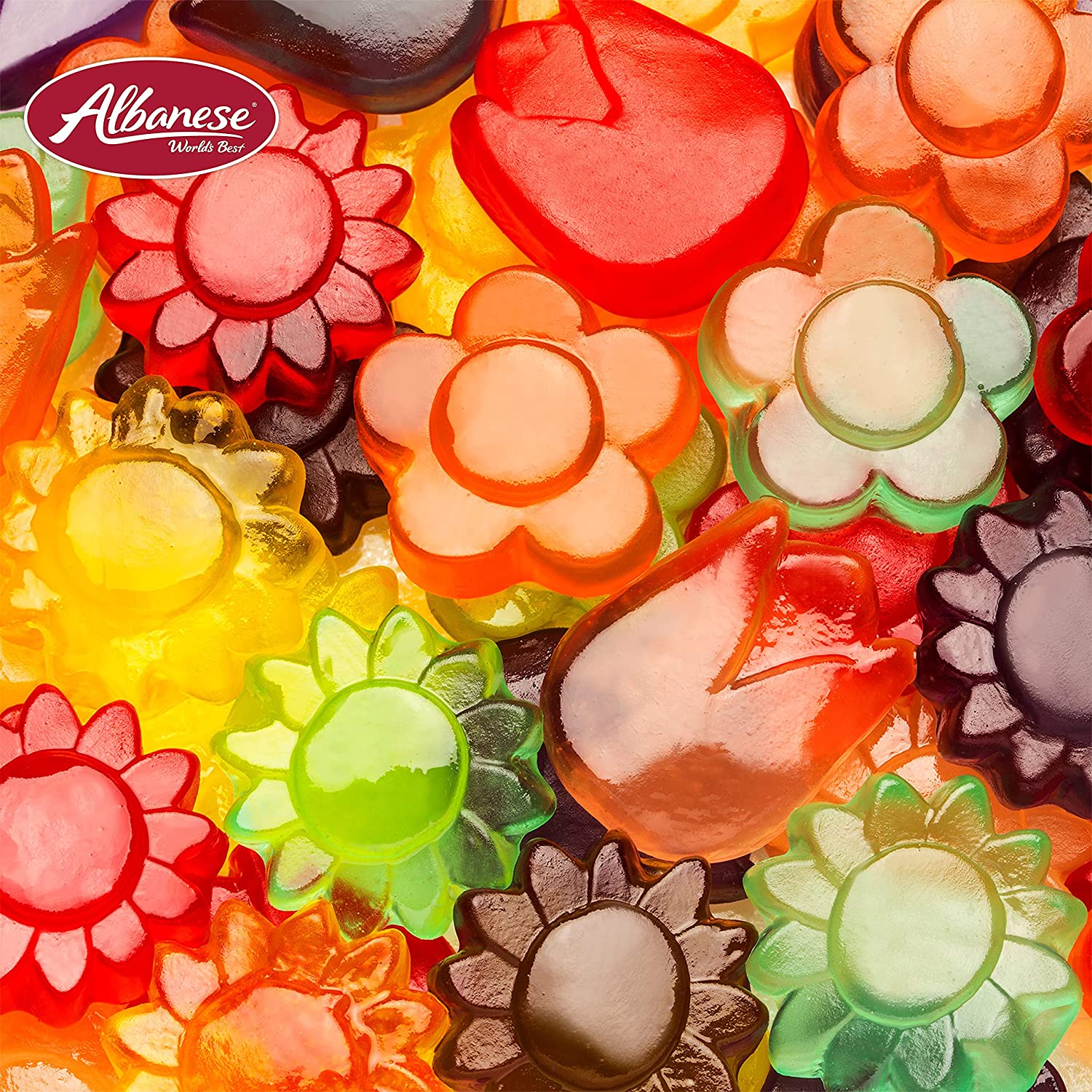 5 lb. Bag of Superb Gummi Flower Shapes with 6 Tasty Flavors