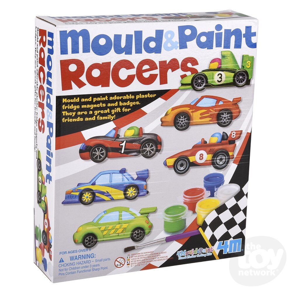 Race Car Moulding and Painting Kit for Ages 5+