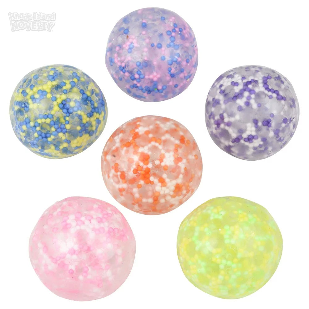 3-Pack of 1.6-Inch Squishy and Sticky Beaded Orbs