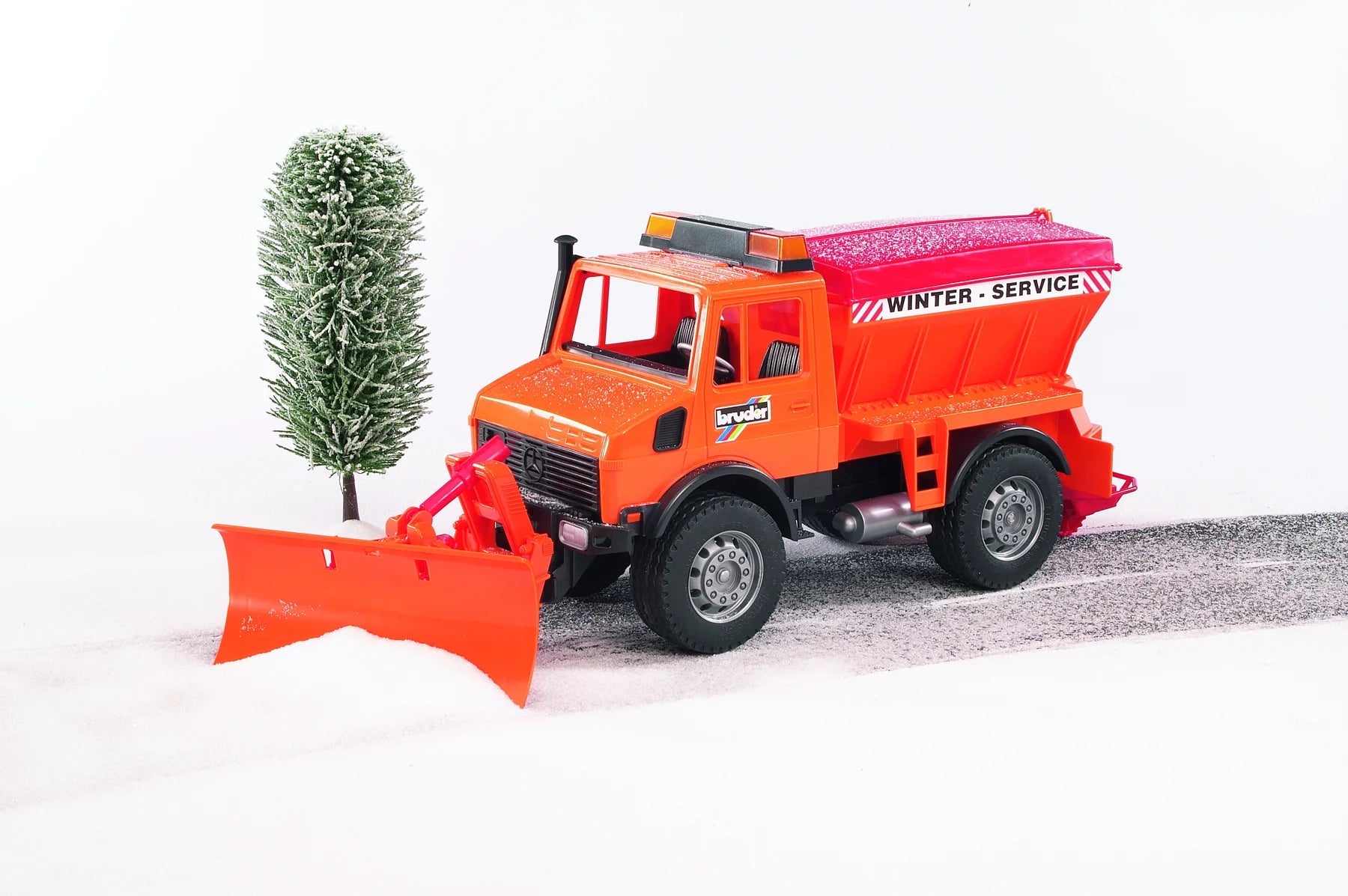 Bruder 1:16 Scale Mercedes Benz Unimog High - Quality Plastic Snow Plow