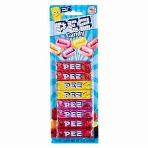 PEZ Assorted Fruit Flavor Candy Rolls - 8 Pack Blister Card